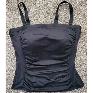 Lands' End Black Women's Swim Top